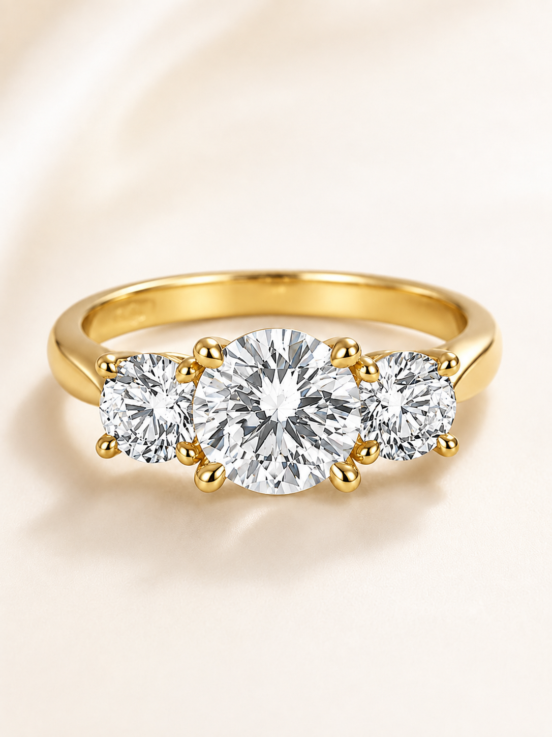 π Luxury Engagement Ring πβ¨ Elegant 18K Gold Plated Moissanite Wedding Promise Ring for Women