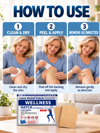 🩹 Joint & Muscle Pain Relief Patches – Targeted Pain Relief for Knees, Shoulders & Back, Flexible Breathable Design