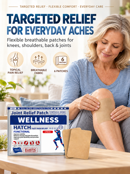 🩹 Joint & Muscle Pain Relief Patches – Targeted Pain Relief for Knees, Shoulders & Back, Flexible Breathable Design