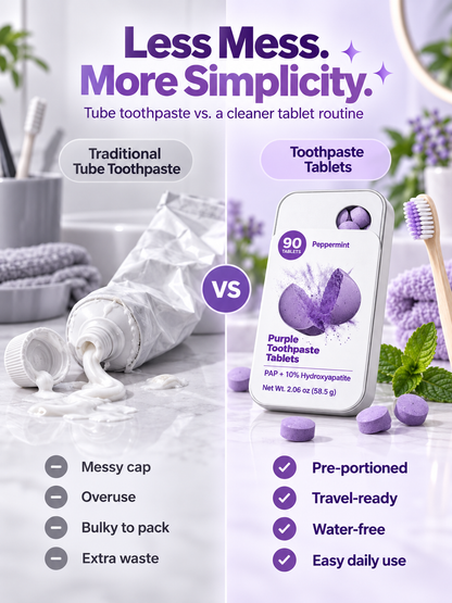 💜Purple Tone-Correcting Toothpaste Tablets