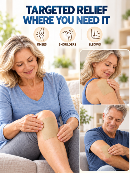 🩹 Joint & Muscle Pain Relief Patches – Targeted Pain Relief for Knees, Shoulders & Back, Flexible Breathable Design