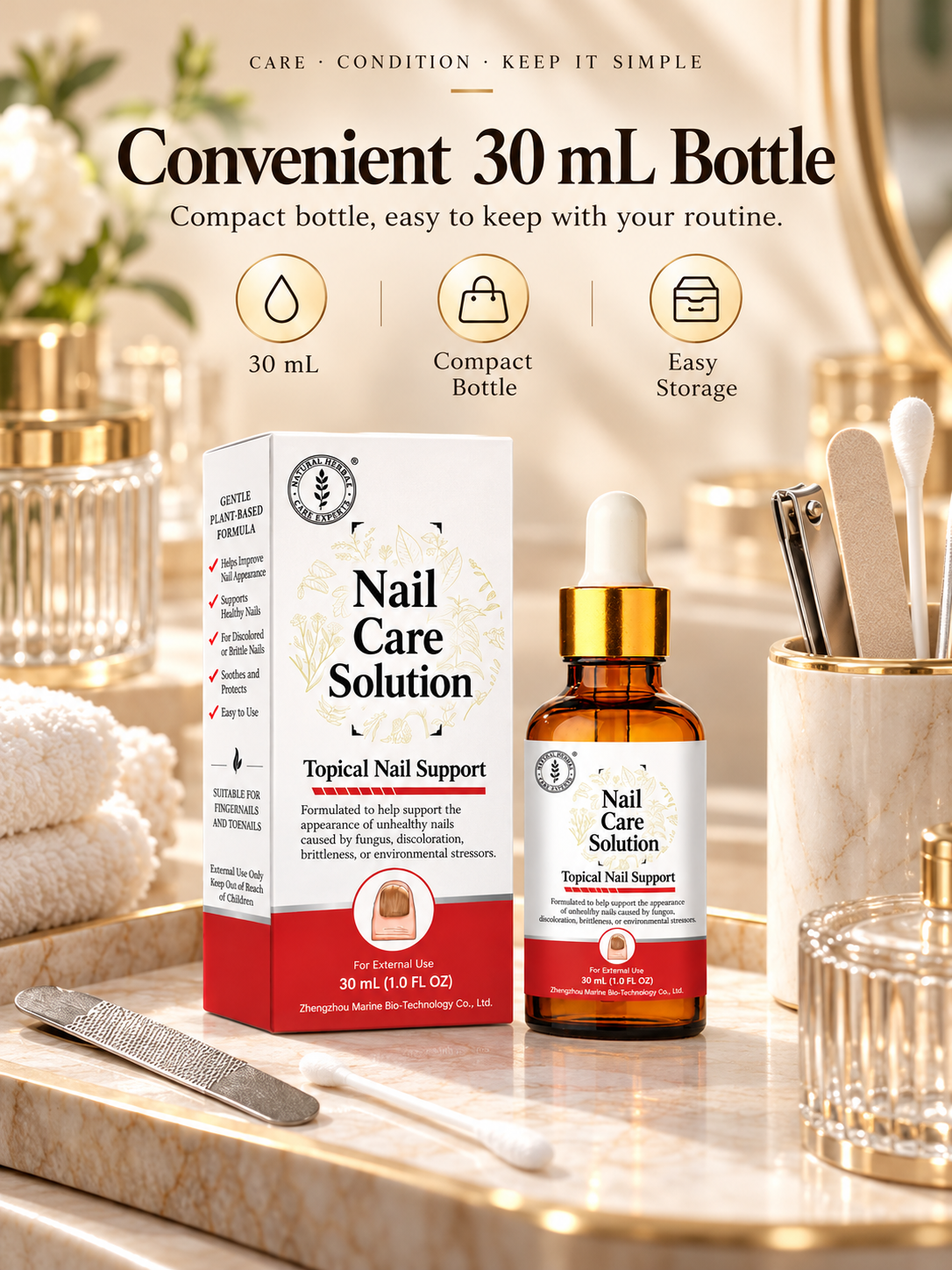 ✨ Nail Care Solution – Targeted Nail Care with Dropper, 30 mL