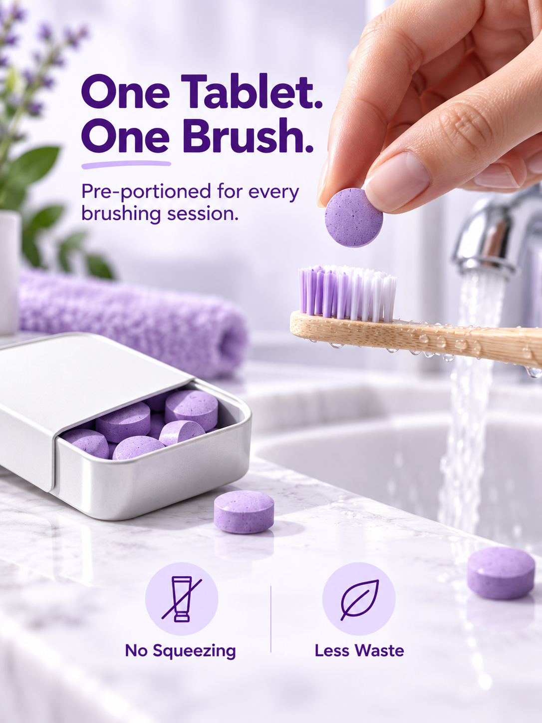 💜Purple Tone-Correcting Toothpaste Tablets