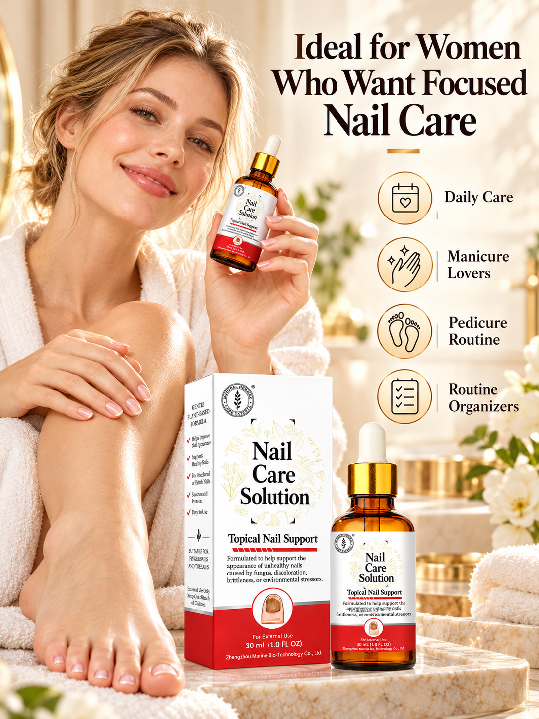 ✨ Nail Care Solution – Targeted Nail Care with Dropper, 30 mL