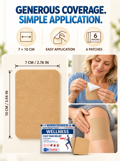 🩹 Joint & Muscle Pain Relief Patches – Targeted Pain Relief for Knees, Shoulders & Back, Flexible Breathable Design