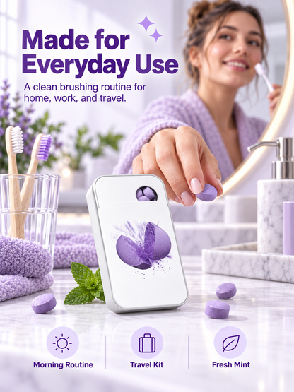 💜Purple Tone-Correcting Toothpaste Tablets