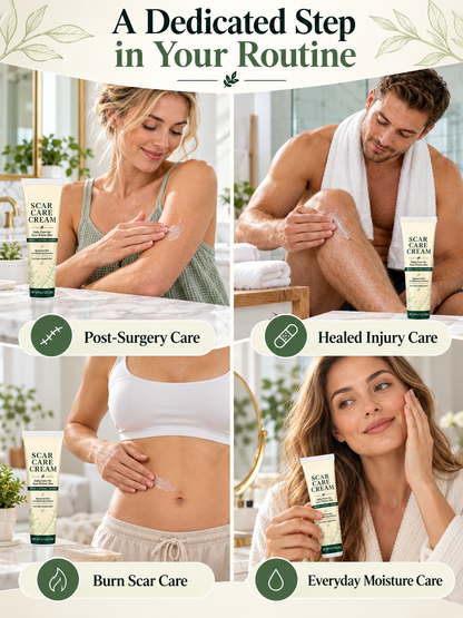 🌿  Scar Care Cream – Silicone & Recombinant Type III Collagen Formula, 20g, Moisturizing & Smoothing Care for Fully Healed Scar-Prone Skin