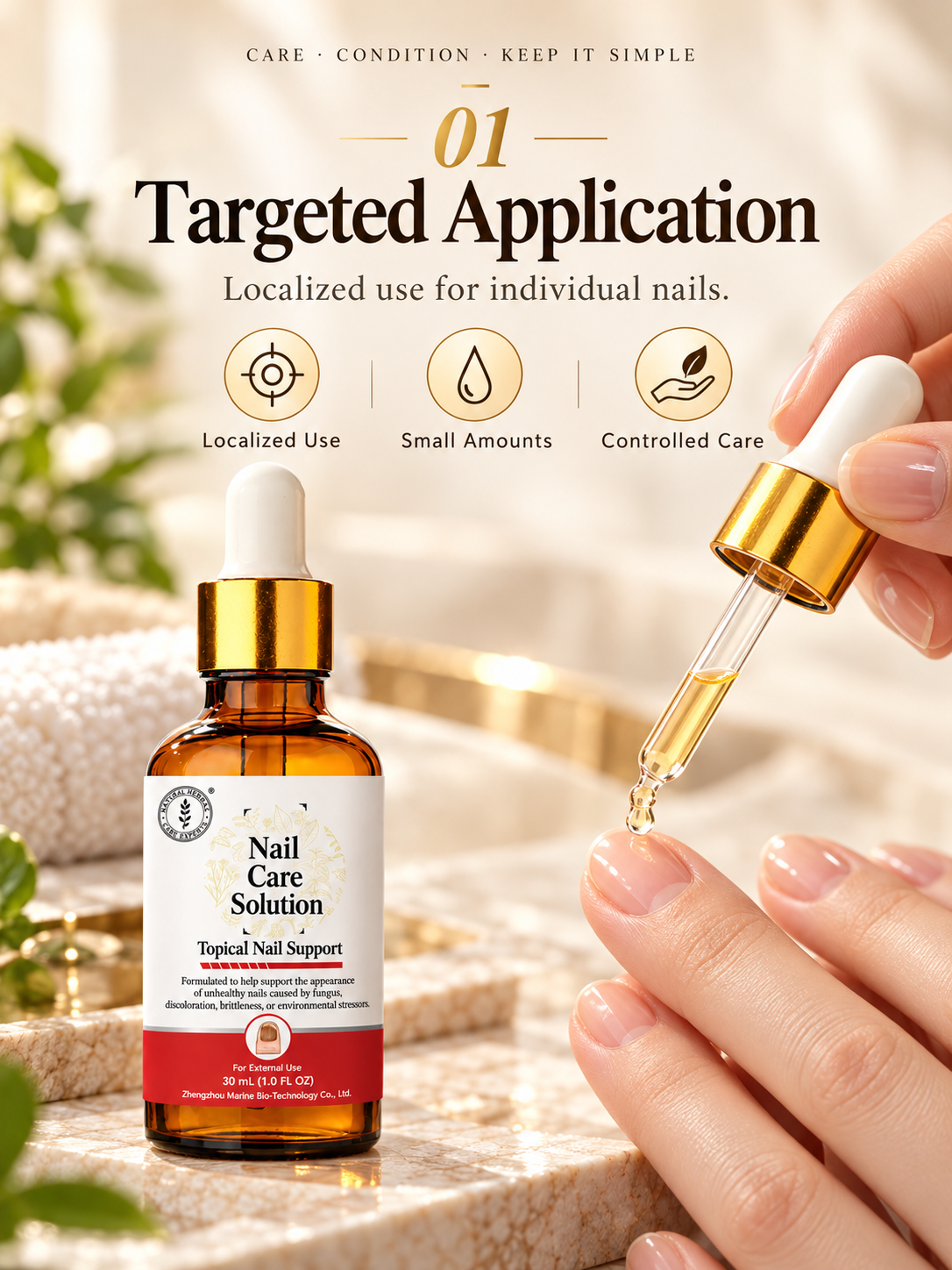 ✨ Nail Care Solution – Targeted Nail Care with Dropper, 30 mL