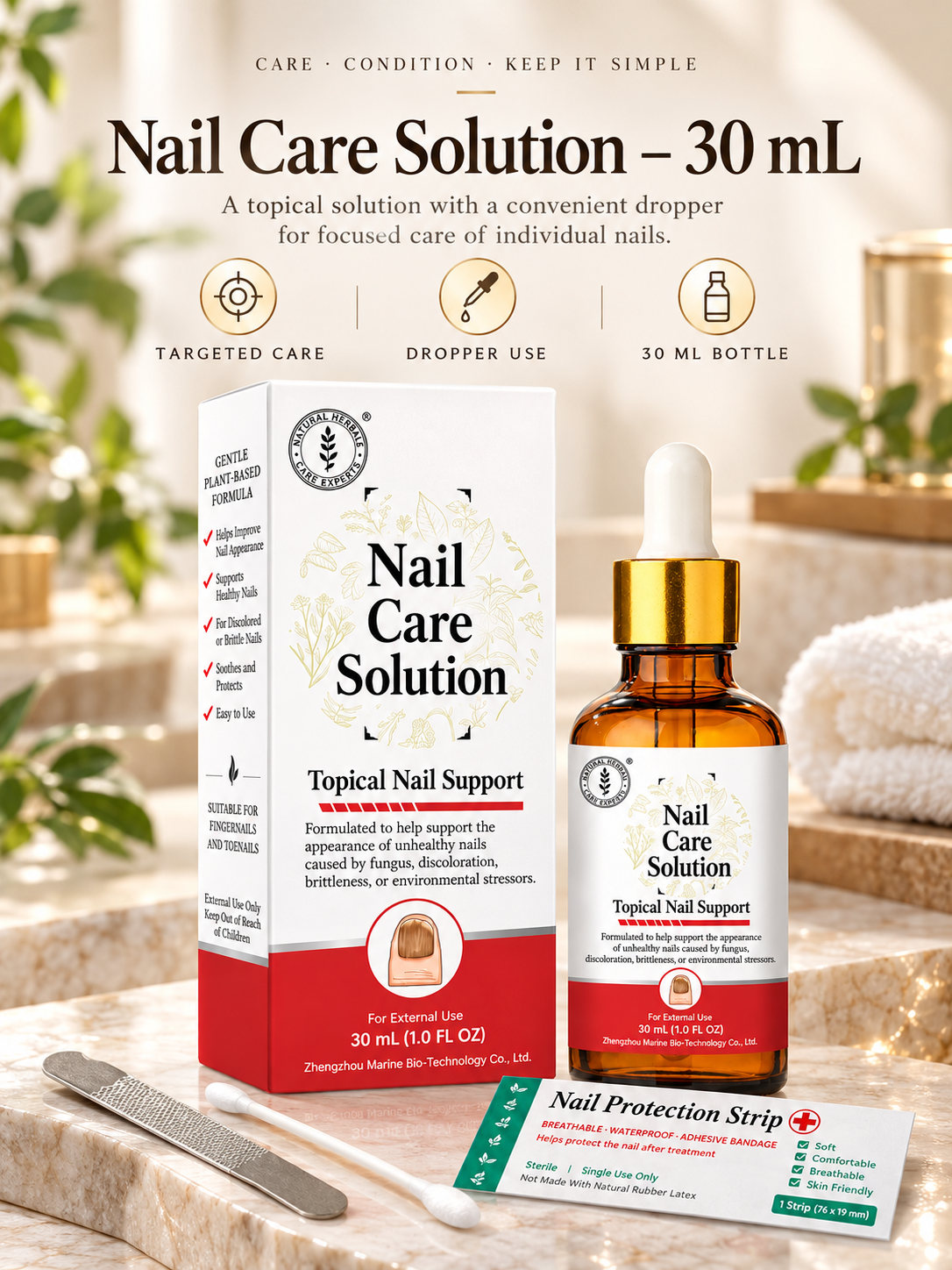 ✨ Nail Care Solution – Targeted Nail Care with Dropper, 30 mL