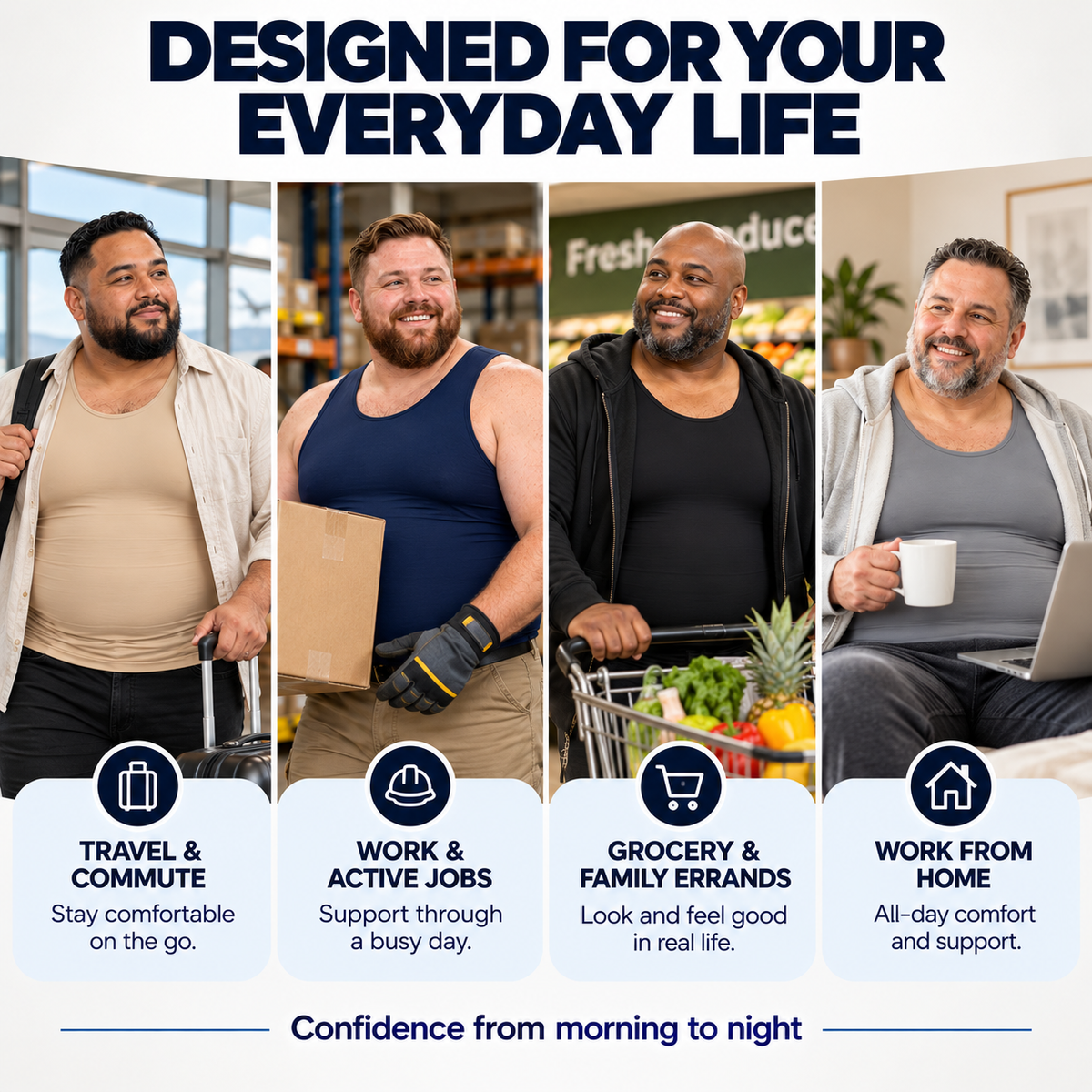 ✨Men's Compression Tank Top – Sleeveless Tummy Control Shapewear, Slim-Fit & Flexible