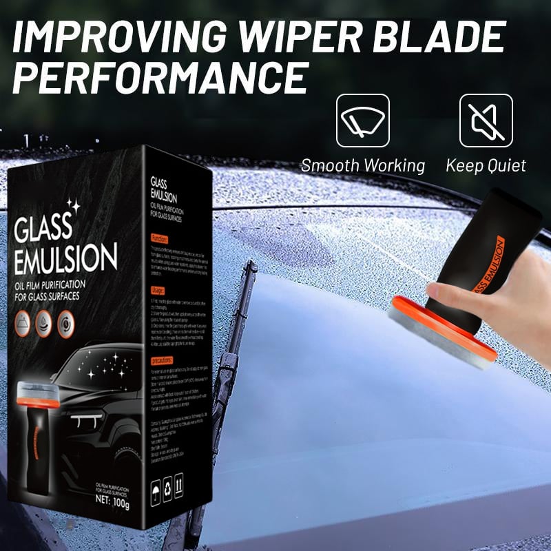 ✨Handheld Auto Oil Film Cleaner – Streak-Free Glass Degreaser for Windows & Windshields