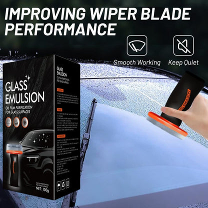 ✨Handheld Auto Oil Film Cleaner – Streak-Free Glass Degreaser for Windows & Windshields
