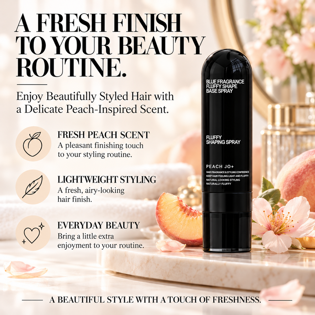 Fluffy Hair Shaping Spray – Lightweight Root Lift & Long-Lasting Flexible Hold