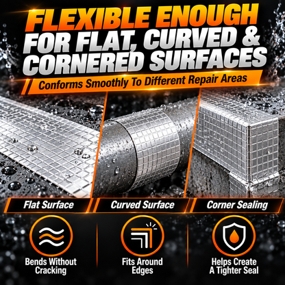 Waterproof Butyl Sealing Tape – Heavy-Duty Aluminum Foil Leak Repair Tape for Roofs, Pipes & RVs