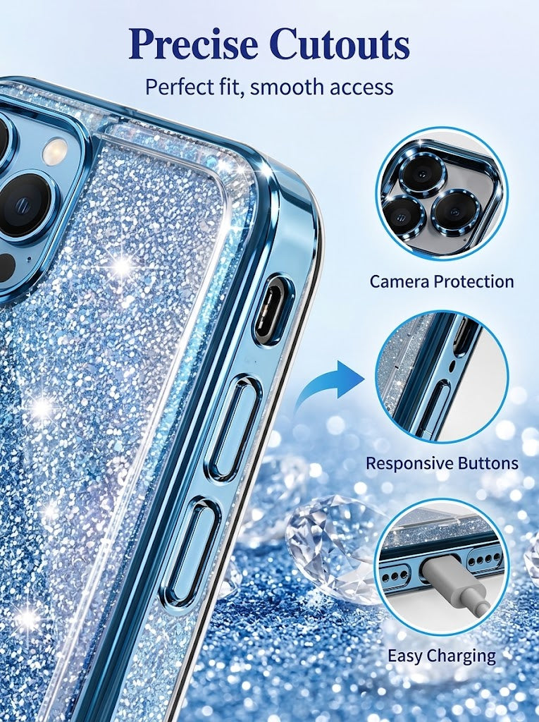 ✨ Glitter 3D Butterfly Case for iPhone 18 Pro & 18 Pro Max