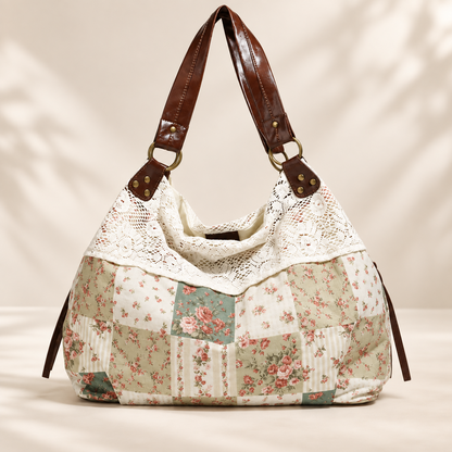 ✨Polka Dot Lace Slouchy Hobo Tote Bag for Women