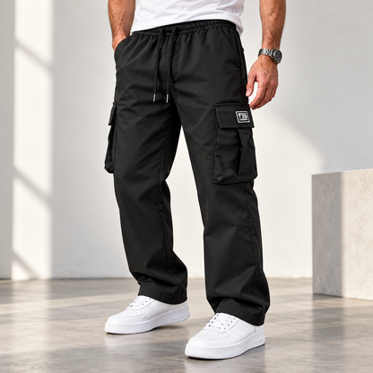 👖 Built for the Outdoors – Men's Durable Cargo Work Pants with Multi-Pockets, Solid Colors & Sizes for Hiking & Camping