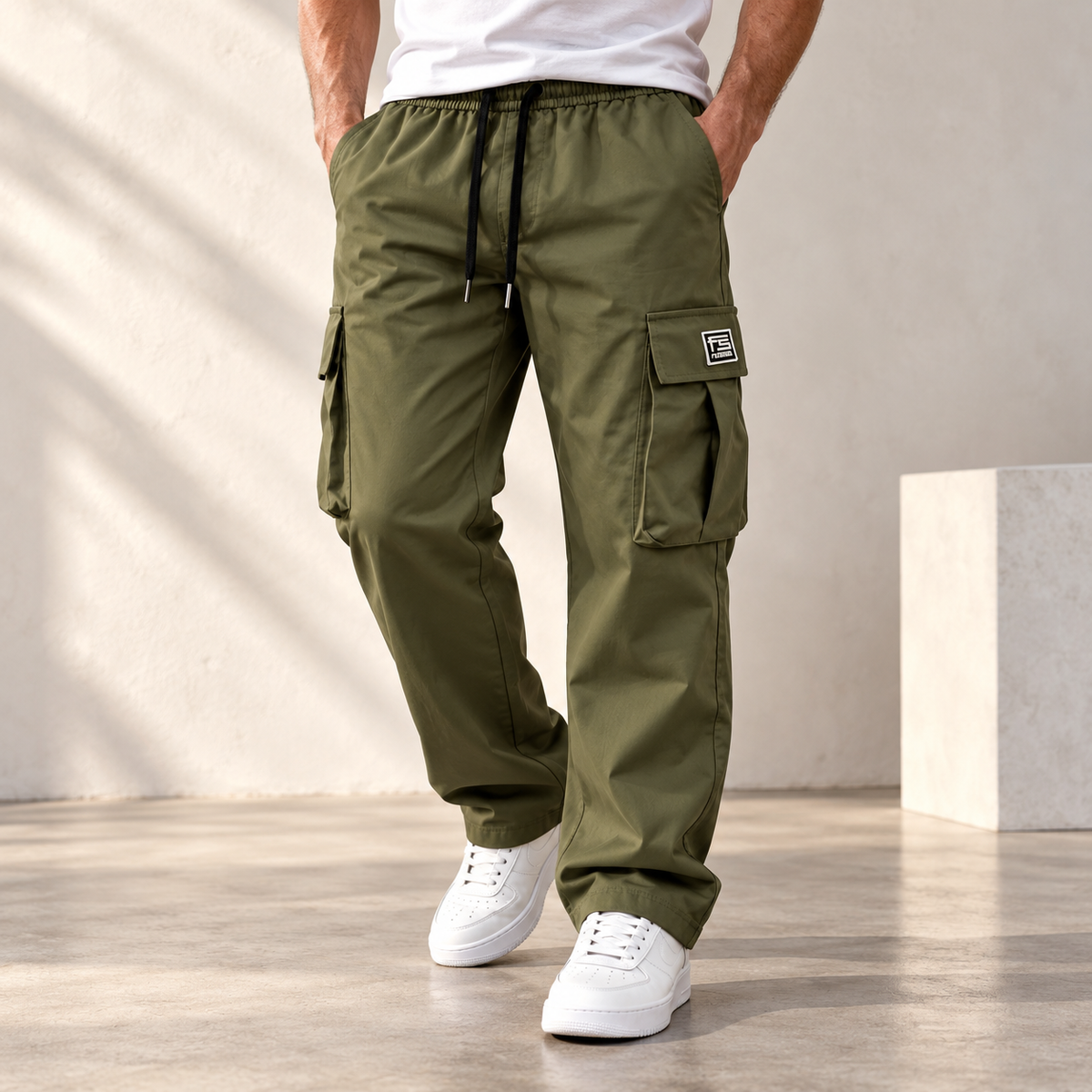 👖 Built for the Outdoors – Men's Durable Cargo Work Pants with Multi-Pockets, Solid Colors & Sizes for Hiking & Camping