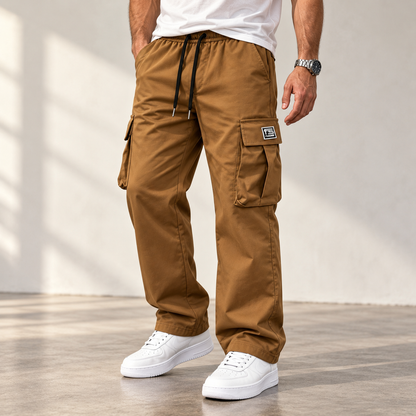 👖 Built for the Outdoors – Men's Durable Cargo Work Pants with Multi-Pockets, Solid Colors & Sizes for Hiking & Camping