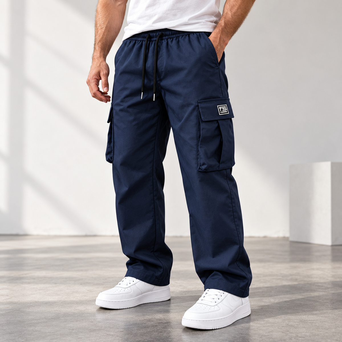 👖 Built for the Outdoors – Men's Durable Cargo Work Pants with Multi-Pockets, Solid Colors & Sizes for Hiking & Camping
