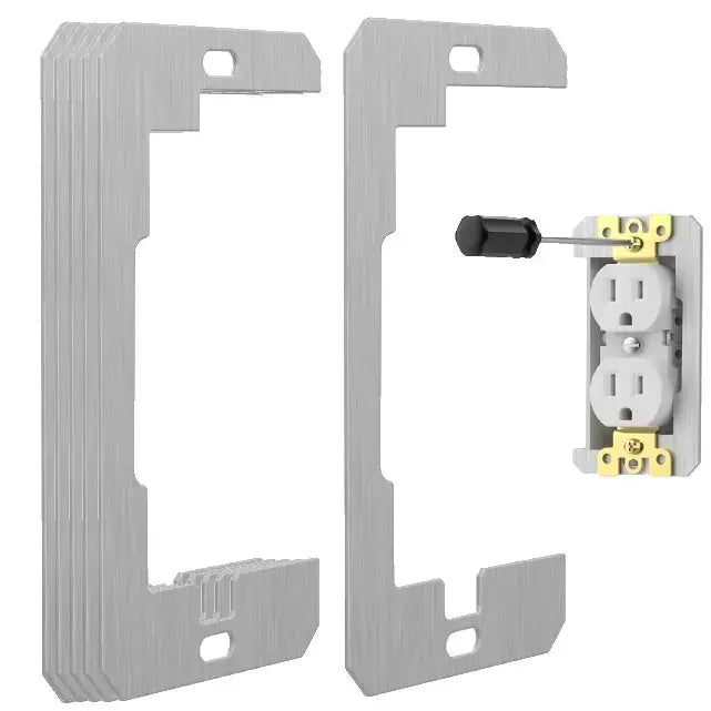 ✨Wall Plate Spacers – Metal Flush Fit Leveling Plates for Electrical Outlets & Boxes