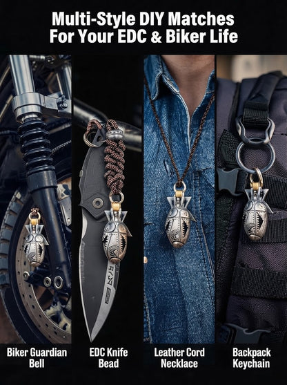 ✨3D Shark Warhead Keychain – Heavy-Duty Stainless Steel Men's Pendant