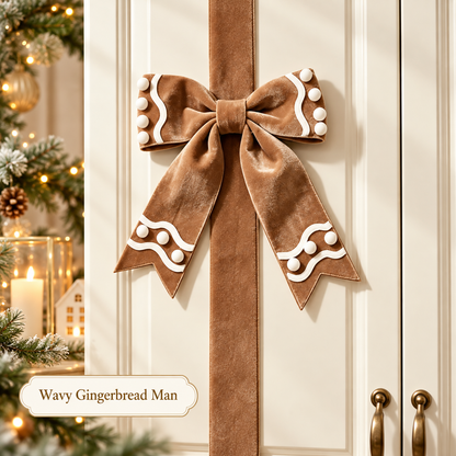 🎄 Christmas Cabinet Door Bow Wraps – Give Your Kitchen a Gift-Wrapped Look