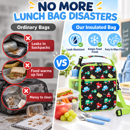 ✨Insulated Kids Lunch Bag – Keeps Lunch Fresh for School & Travel