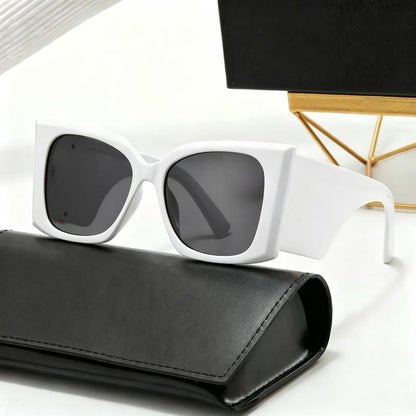 🕶️ Big Frame Y2K Shades – Square Cat Eye Sunglasses with UV400 Protection, Trendy Designer Eyewear for Parties, Unisex