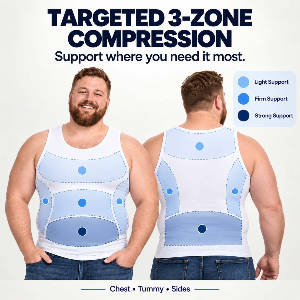 ✨Men's Compression Tank Top – Sleeveless Tummy Control Shapewear, Slim-Fit & Flexible