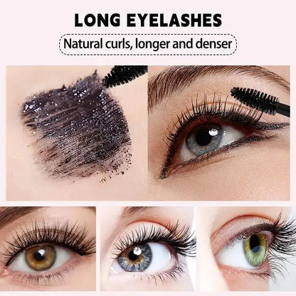 ✨ 7D Silk Fiber Mascara – 24H Waterproof Lengthening & Volumizing