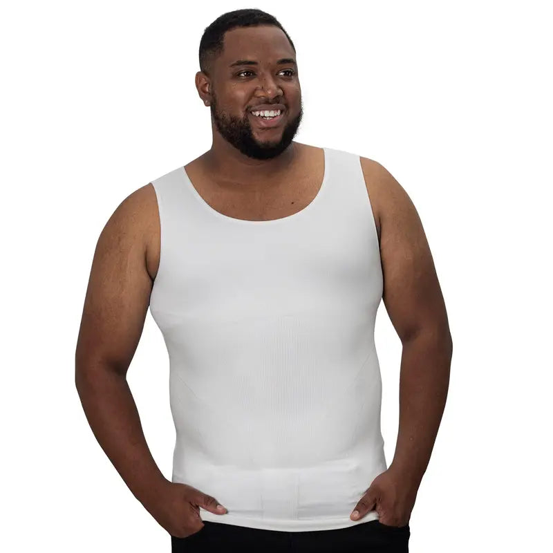 ✨Men's Compression Tank Top – Sleeveless Tummy Control Shapewear, Slim-Fit & Flexible