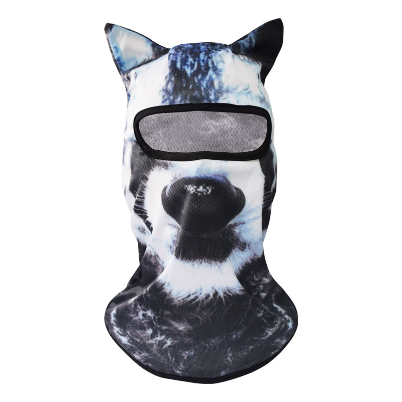 🐾❄️  3D Old Man Balaclava Cat Print Balaclava – Funny Full-Face Outdoor Hood Mask