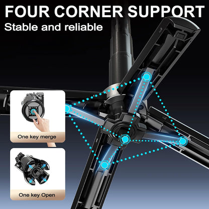 ✨Magnetic Pocket Selfie Stick – 4-in-1 Rechargeable Remote Control Quadrant, Perfect for Travel and Vlogging