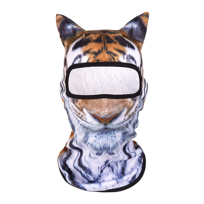 🐾❄️  3D Old Man Balaclava Cat Print Balaclava – Funny Full-Face Outdoor Hood Mask