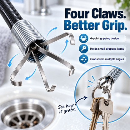 🦀 Flexible 4-Claw Grabber Tool – Bendable Pickup Tool for Hard-to-Reach Spaces