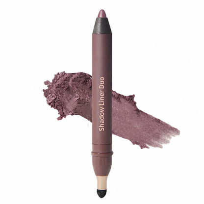 2-in-1 Shadow Liner Duo with Built-In Smudger – Waterproof Creamy Eye Pencil