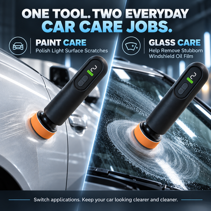 Cordless Car Polisher for Light Scratch Repair & Windshield Oil Film Removal