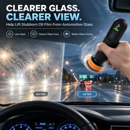 Cordless Car Polisher for Light Scratch Repair & Windshield Oil Film Removal
