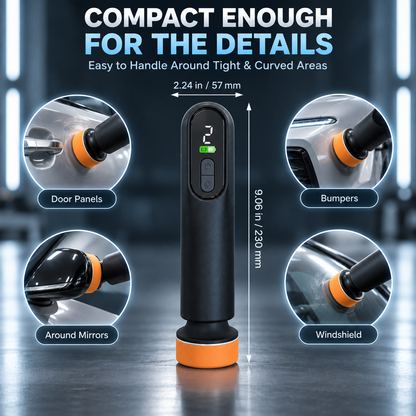Cordless Car Polisher for Light Scratch Repair & Windshield Oil Film Removal
