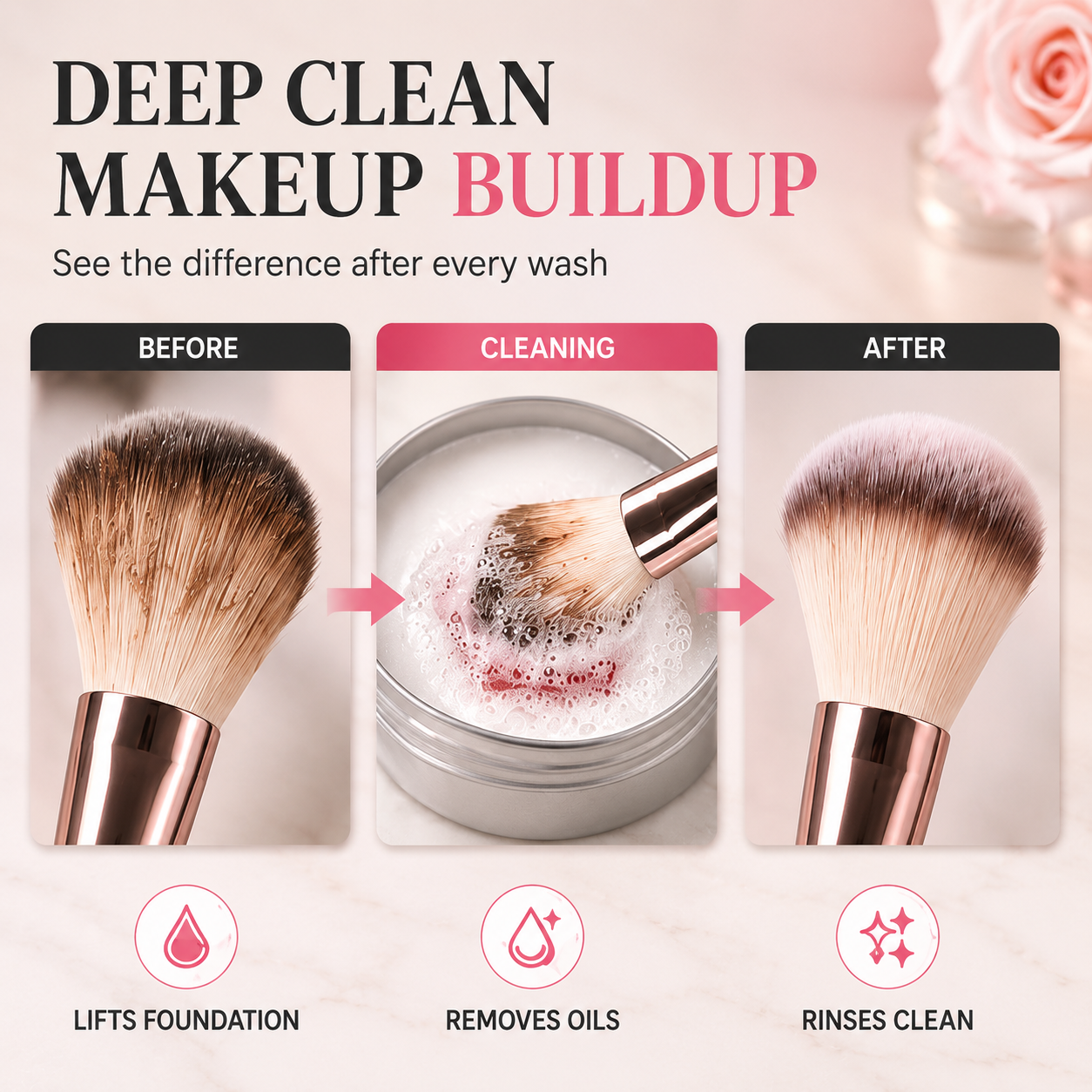 Makeup Brush Cleaner Soap – Deep Cleaning Solid Cleanser