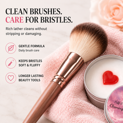 Makeup Brush Cleaner Soap – Deep Cleaning Solid Cleanser