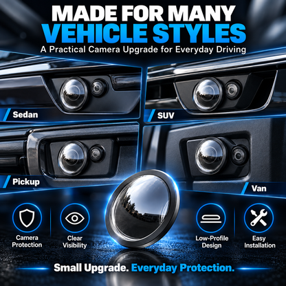 Universal Rear Camera Lens Protector Cover – Clear Low-Profile Shield for Dust, Rain & Road Debris