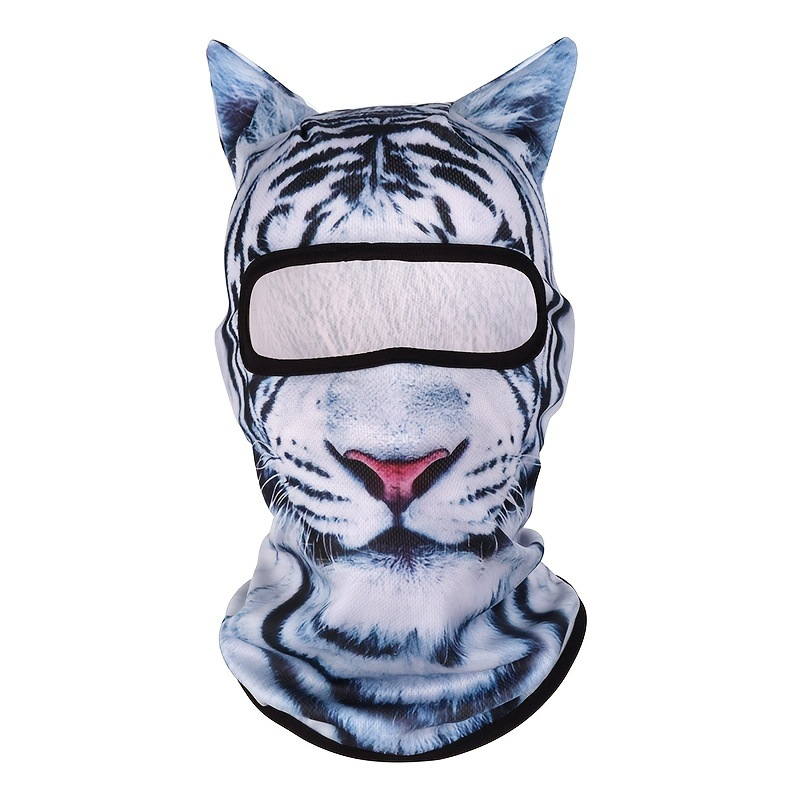 🐾❄️  3D Old Man Balaclava Cat Print Balaclava – Funny Full-Face Outdoor Hood Mask