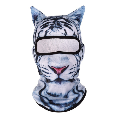 🐾❄️  3D Old Man Balaclava Cat Print Balaclava – Funny Full-Face Outdoor Hood Mask
