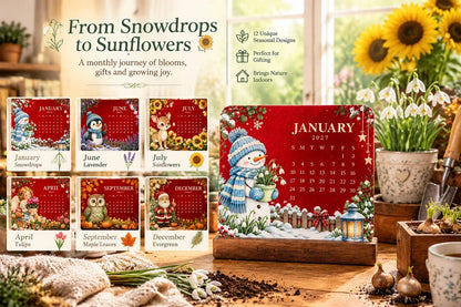 💯🎄🗓️ Christmas Limited-Edition — 🪴✨ Eco-Friendly Plantable “Timeless” Seed Calendar 2027