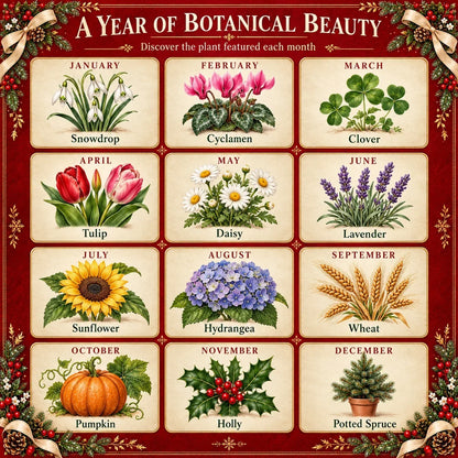 💯🎄🗓️ Christmas Limited-Edition — 🪴✨ Eco-Friendly Plantable “Timeless” Seed Calendar 2027