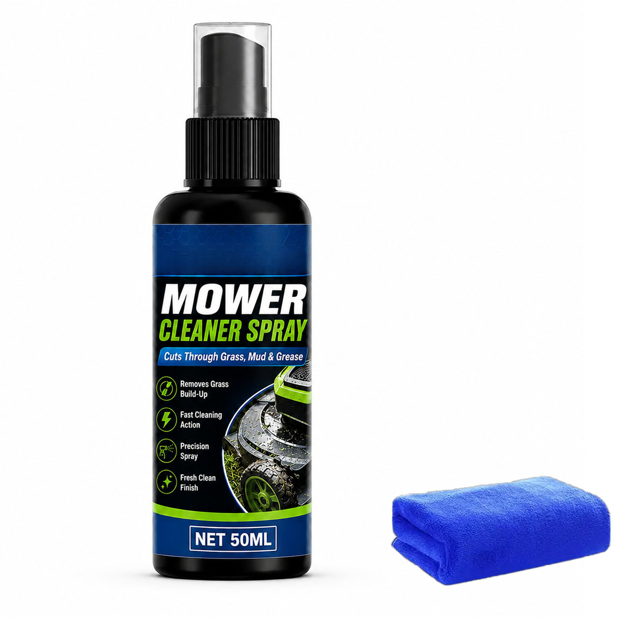 ✨Heavy-Duty Mower Cleaner Spray – Grass & Grease Degreaser