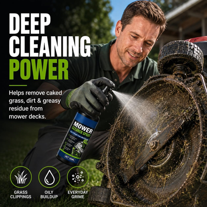 ✨Heavy-Duty Mower Cleaner Spray – Grass & Grease Degreaser