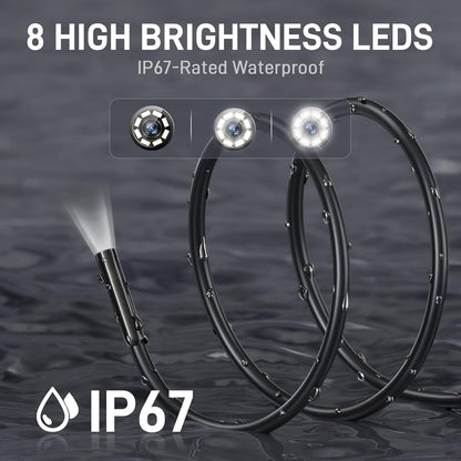 🔎 Plug-and-Play Endoscope Camera - Compatible with Android & iPhone & ipad for Direct Connection